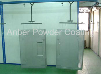 Cabinet door powder coating line